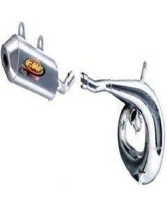 FMF GNARLY PIPE EXHAUST + SHORTY SILENCER 00 01 HONDA CR250R CR250 CR 250