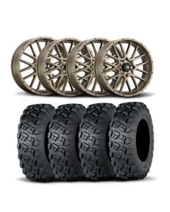 ITP Hurricane 18" Bronze Wheels And Versa Cross XTR Tires [33x10-18]