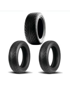 Kenda Set of Two KR20 Kanine Front Radial Tires [165/55V15] And One Rear Tire [225/50V15]