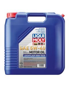 Liqui Moly 20L Leichtlauf (Low Friction) High Tech SAE 5W40 Motor Oil 20122
