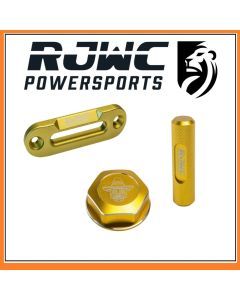 RJWC Yellow Accessories Pack Gas Cap + Fairlead + El'Patron Shifter For Can Am G2 Outlander & Renegade