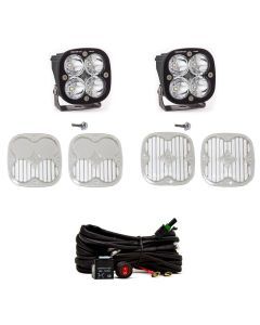 Baja Designs A-Pillar Light Kit Pair Squadron Pro Series Spot Pattern Clear Lens Toggle Wiring 447754
