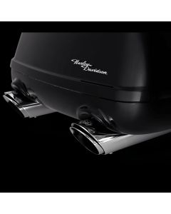 Vance & Hines Twin Slash 4in Round 2-2 Slip-On Exhaust Chrome For 2015-2016 Harley-Davidson Freewheeler FLRT