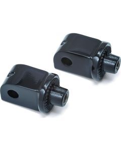 Kuryakyn Splined Adaptor Mounts for Cruisers Gloss Black