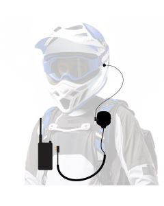 Rugged Radios PATROL Moto Kit - Ear Piece and Hand Mic