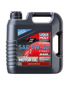 Liqui Moly 4L Synthetic 4T 5W40 Motorbike Street Race Motor Oil 20076