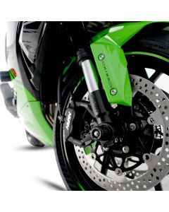 R&G Racing Black Fork Protectors For 2015-2024 Kawasaki Ninja ZX6R ZX636