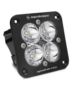 Baja Designs Auxiliary LED Light Pod Each Black Angle Flush Mount Squadron Pro Series Work/Scene Pattern Clear Lens Universal 491006