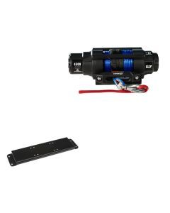 Viper 4500lbs V3 Winch Blue Rope With Mount For Polaris Ranger 500 With an Extreme Bumper 2017-2022