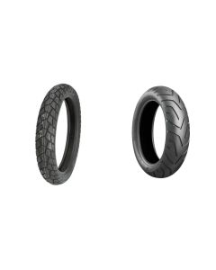 Bridgestone Trail Wing TW101 110x80x19 And Battlax Adventure A41 150x70x17 Full OEM Tire Set For Suzuki DL650 V-Strom 04-16