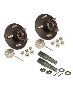 PRE-GREASED AXLE KIT - 3500# - 5 ON 4.5