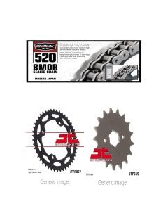 520 BMOR Chain, Front & Rear Sprocket Kit for YAMAHA YFZ350 Banshee 1987-1988