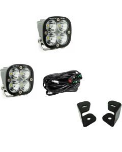 Baja Designs A-Pillar Light Kit Pair Squadron Sport Series Driving/Combo Pattern Clear Lens 447521