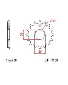 Steel Front Sprocket 18T for Street TRIUMPH 900 Trophy 1996-1997