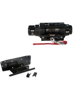 Viper 4500lbs V3 Winch Black Rope With Mount For Honda Pioneer 500 2015-2021