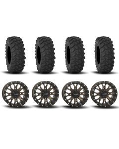 System 3 ST-3 Simulated Beadlock Bronze 15" Wheels And XTR370 Tires [33x10-15]