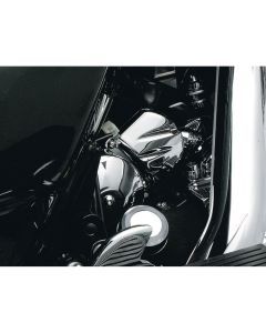 KURYAKYN CHROME SOLENOID COVER FOR 1990-2006 HARLEY BIG TWIN STARTERS EACH 9050