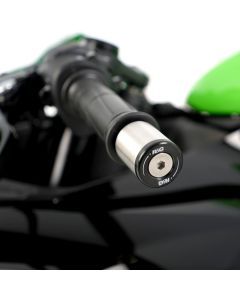 R&G Racing Black Bar End Sliders For 2018-2020 Kawasaki Ninja 250