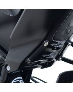 R&G Racing Black Footrest Delete Blanking Plates For 2018-2020 Husqvarna VITPILEN 701