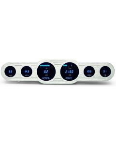 Dakota Digital Dash Universal 4x18" Street Rod Panel 6 Gauge Cluster VFD3-CNTR-6