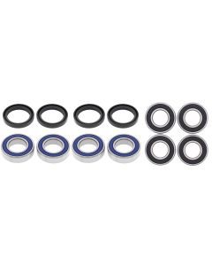 Complete Bearing Kit for Front and Rear Wheels fit Kawasaki Mule 10 90
