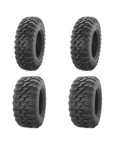 Set of 4 ATV QUADBOSS Tires (QBT446 27x9R-12 Front, 27x11R-12 Rear)