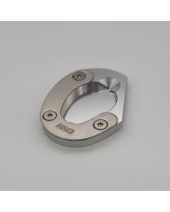 R&G Racing Silver Kickstand Shoe For 2017-2020 Triumph Bonneville Bobber