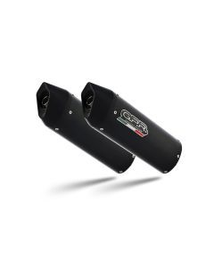 GPR Furore Nero Double Bolt-on Exhaust For Suzuki SV1000 SV1000S 2003-2008