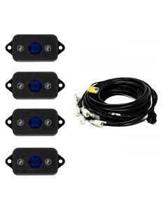 Baja Designs Rock Light Kit Set Of 4 Blue Lens Universal 447058