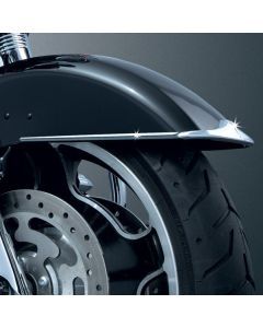 KURYAKYN CHROME FRONT FENDER SIDE TRIM FOR 1998-2018 HARLEY TOURING, DYNA 7786
