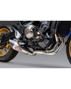 Yoshimura AT2 Stainless Race Full System Exhaust with Carbon Fiber End Cap For Yamaha MT-09 2021-2022