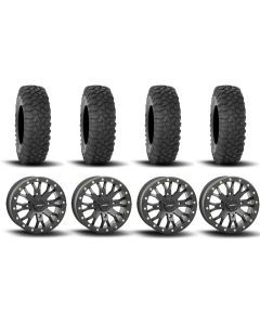 System 3 SB-4 Beadlock Matte Black 15" Wheels And XC450 Tires [30x10R-15]