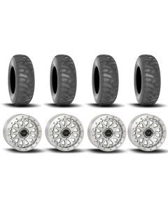 System 3 SB-6 Beadlock Machined 15" Wheels And SS360 Sand/Snow Tires [32x10-15]