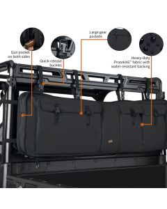 Quadgear UTV Double Gun Carrier Black - 18-129-010401-00