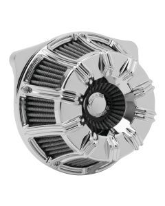 Arlen Ness Chrome 10 Gauge Inverted Stage 1 Air Cleaner Harley Milwaukee 8 17-18
