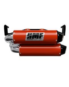 HMF Muffler Dual Slip-On Performance Exhaust Red - Can-Am Euro Black End Cap For Can-Am Outlander 1000/850 2025-2026 14655637683