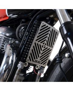 R&G Racing Stainless Steel Oil Cooler Guard For 2019-2023 Royal Enfield Continental GT 650