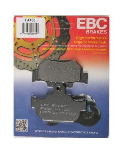 EBC 1 Pair Premium SFA Organic OE Replacement Brake Pads MPN FA106