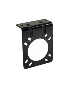 Trailer Wiring Mounting Bracket for RV Syle 7-Way or 9-Way Blade Socket - Black