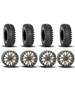 System 3 SB-4 Beadlock Bronze 15" Wheels And XT400 Tires [30x10R-15]