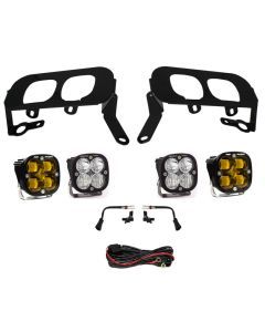 Baja Designs Fog Pocket Light Kit Dual Squadron SAE / Sport Series Driving/Combo Pattern Baja Amber Lens 447531