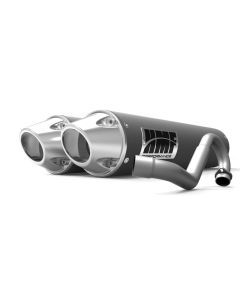 HMF Muffler Can-Am Maverick/MAX 13-18 Gun Metal Performance Dual 3/4 Exhaust Euro End Cap