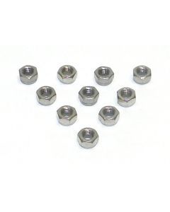 WSM Nylon Lock Nut 5mm Stainless - Pack Of 10 014-700