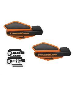 Powermadd Star Series Handguards Hand Guards Black Orange Kawasaki KFX700 All