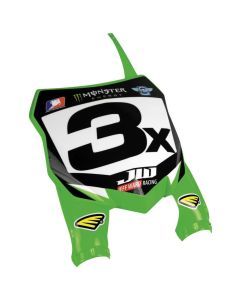 Cycra Stadium Number Plate Green - 1CYC-0700-72