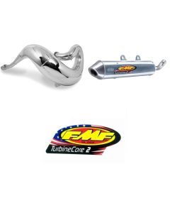 Fatty Exhaust Pipe & Turbinecore 2 Silencer with Decal for HUSQVARNA TC 250 2017