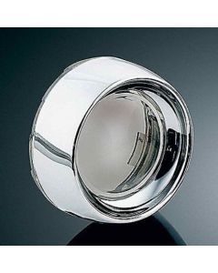 KURYAKYN SMOKE CHROME DEEP DISH BEZEL 2010-2017 HARLEY BULLET TURN SIGNALS 2107