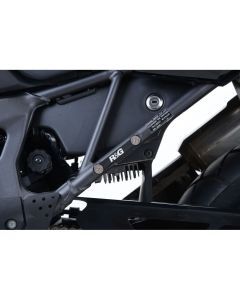 R&G Racing Black Footrest Delete Blanking Plate Kit For 2016-2017 Honda CRF1000L Africa Twin