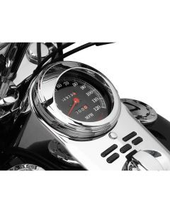 KURYAKYN CHROME SPEEDOMETER VISOR FOR 1968-2016 TANK MOUNT SPEEDO HARLEYS 112