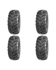 Set of 4 ATV QUADBOSS Tires (QBT672 26x9R-12 Front, 26x12R-12 Rear)